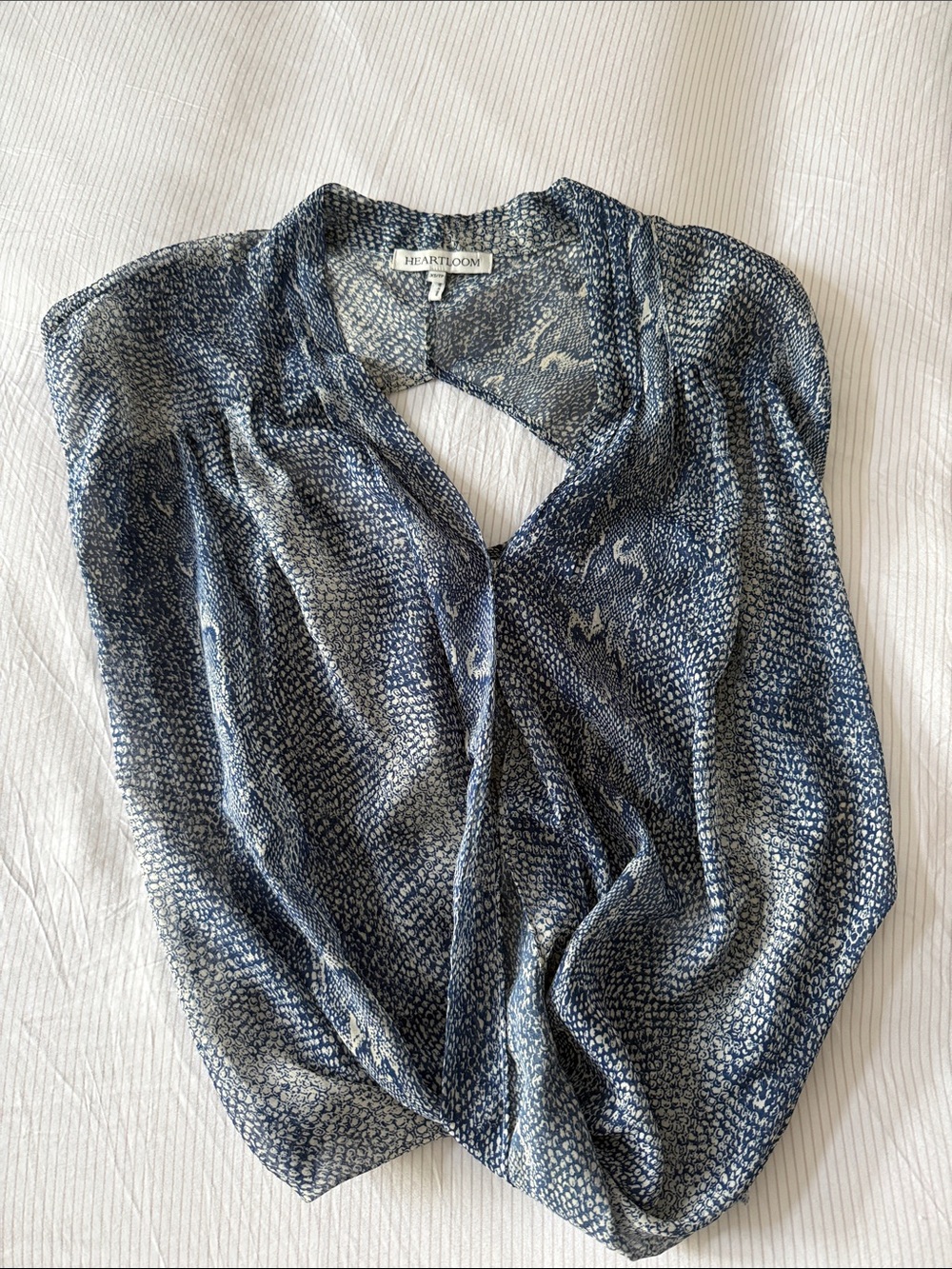 Heartloom Navy and White Printed Women’s Blouse